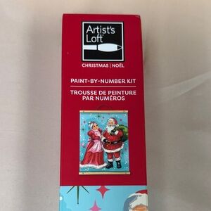 Artist's Loft Christmas Paint-By-Number Kit Santa & Mrs. Claus DIY canvas paint